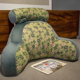 km@三层纱床头靠垫软包护腰靠枕大靠背沙发抱枕床靠枕头床上看书