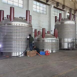 电加热蒸汽不锈钢反应釜真空化工制料搅拌罐分散搪瓷反应釜定制