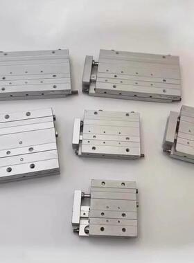 热销SMC薄型精密滑台气缸MXF6/MXF10/MXF16/20-10/20/30/40/50/75