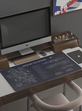 21N皮革桌垫书桌垫写字台学生简约电脑鼠标垫办公室桌垫办公耐脏