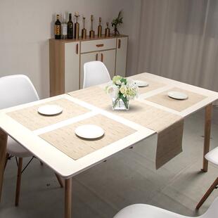 日系pvc餐桌垫防水防油家用加厚防烫隔热垫西餐垫桌旗软玻璃桌布