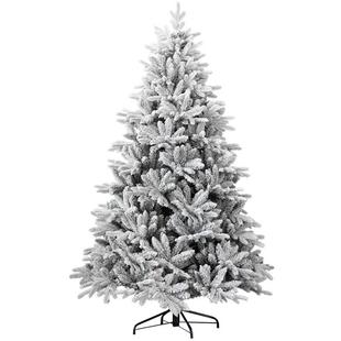 植树白色圣诞树源头厂家直供1.5米1.8/2.1米pe混合落雪加密裸绒