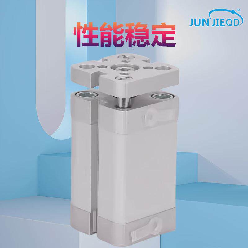 ADNGF50/63/80/100带挡板三杆薄型气缸带导向抗扭转紧凑型气缸