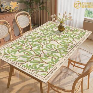 美式 桌垫轻奢台布免洗皮革桌布pvc防烫餐木桌垫茶几防水防油客厅