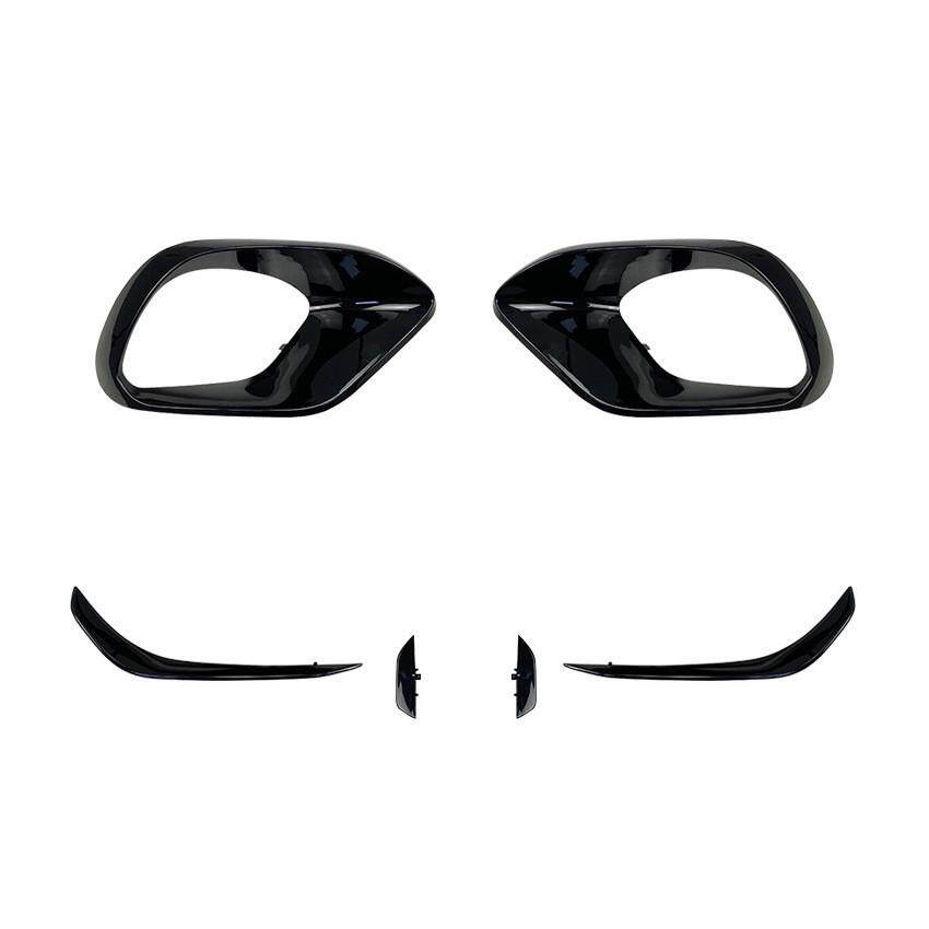 适用奔驰CLA45 AMG C118 2020+ 前杠前风刀风口空力套件风刀改装