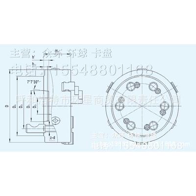 环球三爪卡盘250k11c/d系列三爪卡盘卡盘车床环球