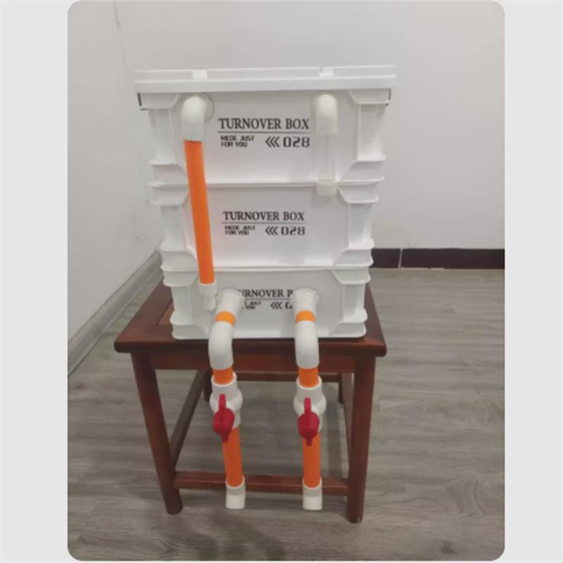 鱼缸过滤器水循环滴流过滤盒周转箱过滤箱系统家庭鱼池过滤器小型