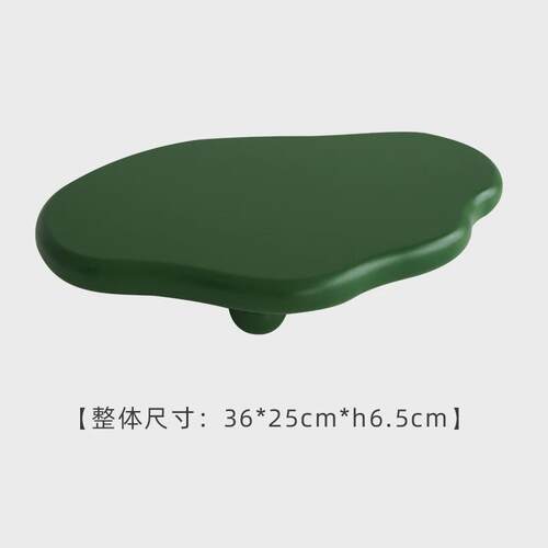 润家家居托盘异形几何北欧黑白木质ins风云朵装饰盘香薰摆件盘子