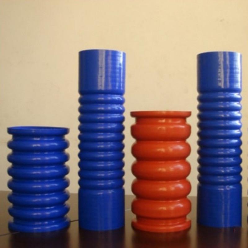 硅胶软连接变径大口径波纹硅胶管接头振动筛机出料口软连接