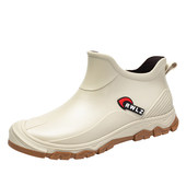 防水防滑防油厨房工作水鞋 秋季 户外钓鱼外卖骑手专用雨靴 男款 雨鞋