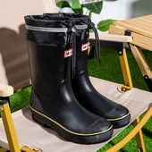 户外钓鱼防滑加绒雨靴厨房工地加厚耐磨防水胶鞋 高筒水鞋 男士 雨鞋