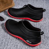 洗车钓鱼情侣鞋 德系防滑雨鞋 套鞋 女低帮雨靴厨房胶鞋 男短筒防水鞋