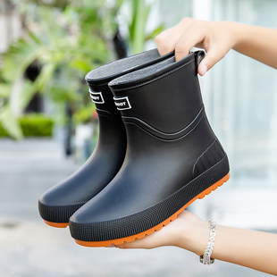 时尚雨鞋女款中筒2026新款外穿雨靴防滑防水厨房胶鞋成人短筒水鞋
