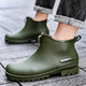 男时尚 外卖防滑厚底耐磨胶鞋 短筒新款 钓鱼防水鞋 外穿雨靴四季 雨鞋