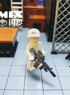 MIX国度乐得高式M416益智拼装小海螺瞄moc积木人仔第三方武器配件