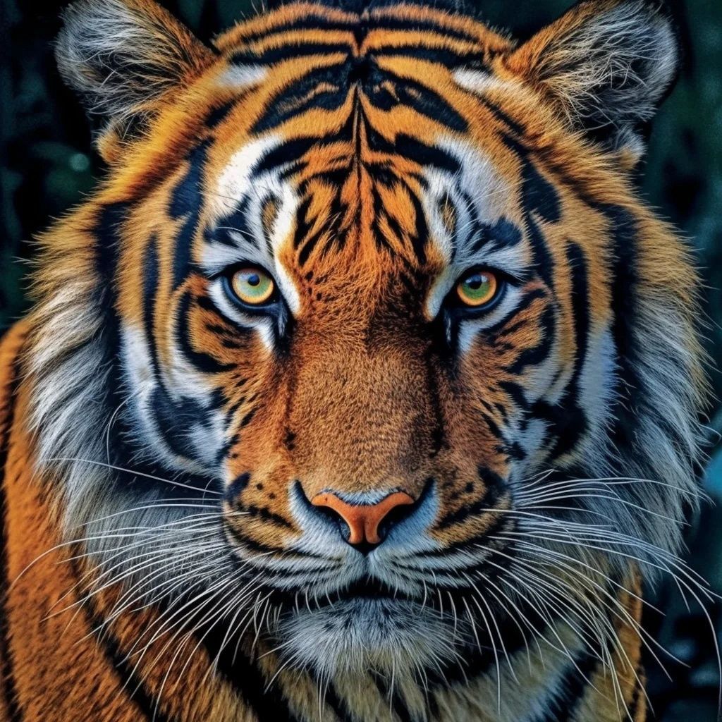 爆款仿真猛虎贴画客厅背