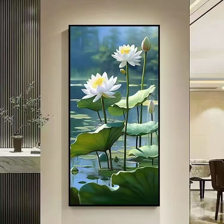 莲花装饰画荷花中式净秽