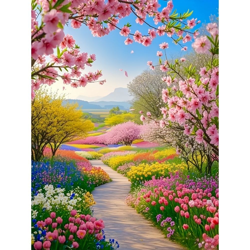 新款乡村田园风景画墙卧