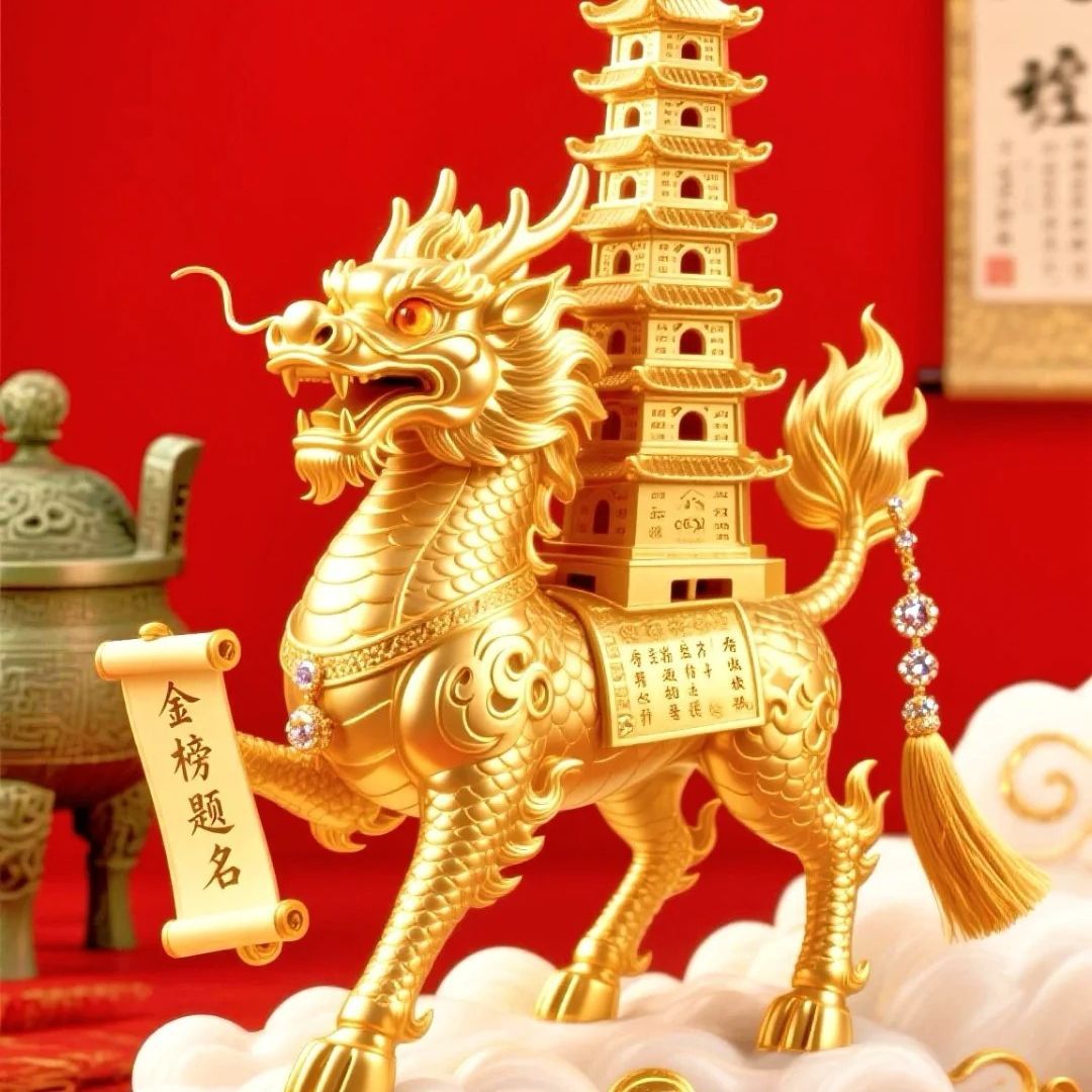金榜题名墙贴电脑桌子室