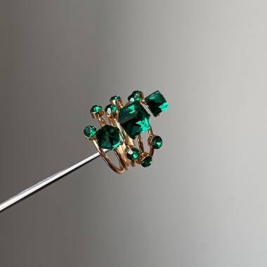 B.treasure 戒指小众饰品中古饰品Vintage复古耳夹老钱风戒指