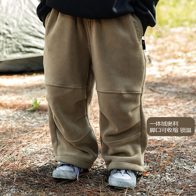双面绒长裤奥利绒休闲裤米修叻