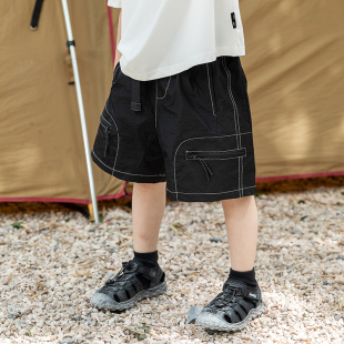 户外休闲裤 米修叻童装 男童夏天防水韩版 短裤 子潮童ins风 儿童工装