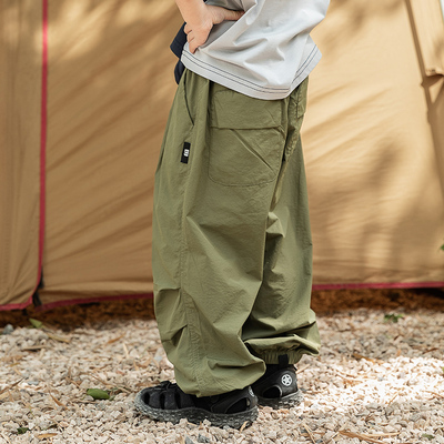 米修叻 男童速干轻量防晒长裤超薄抗UV UPF100+2025夏季新款裤子