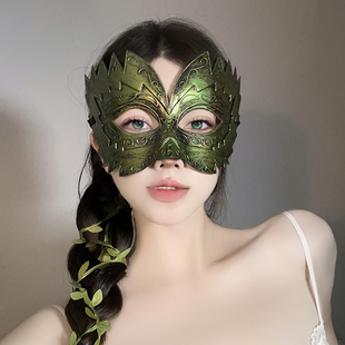 成人男女万圣节半脸面具派对演出cos复古化妆假面舞会演出cos面罩