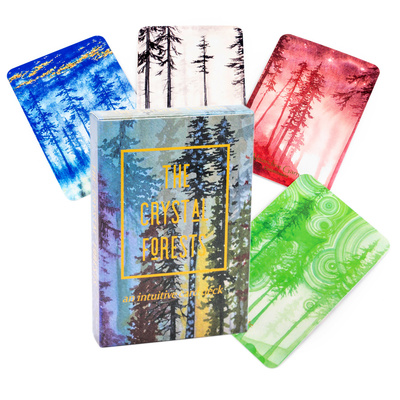 北欧风情自然力量水晶森林神谕卡
