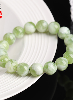 蓓蓓福  天然青提奶盖岫玉手链紫玉奶盖手串牛油果香芋紫岫玉手串