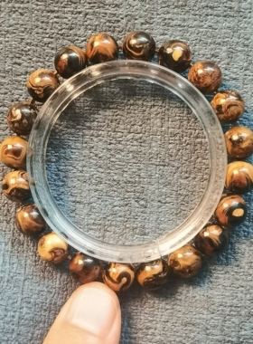 海柳手串:1.0圆珠，15.1克。编号C899。