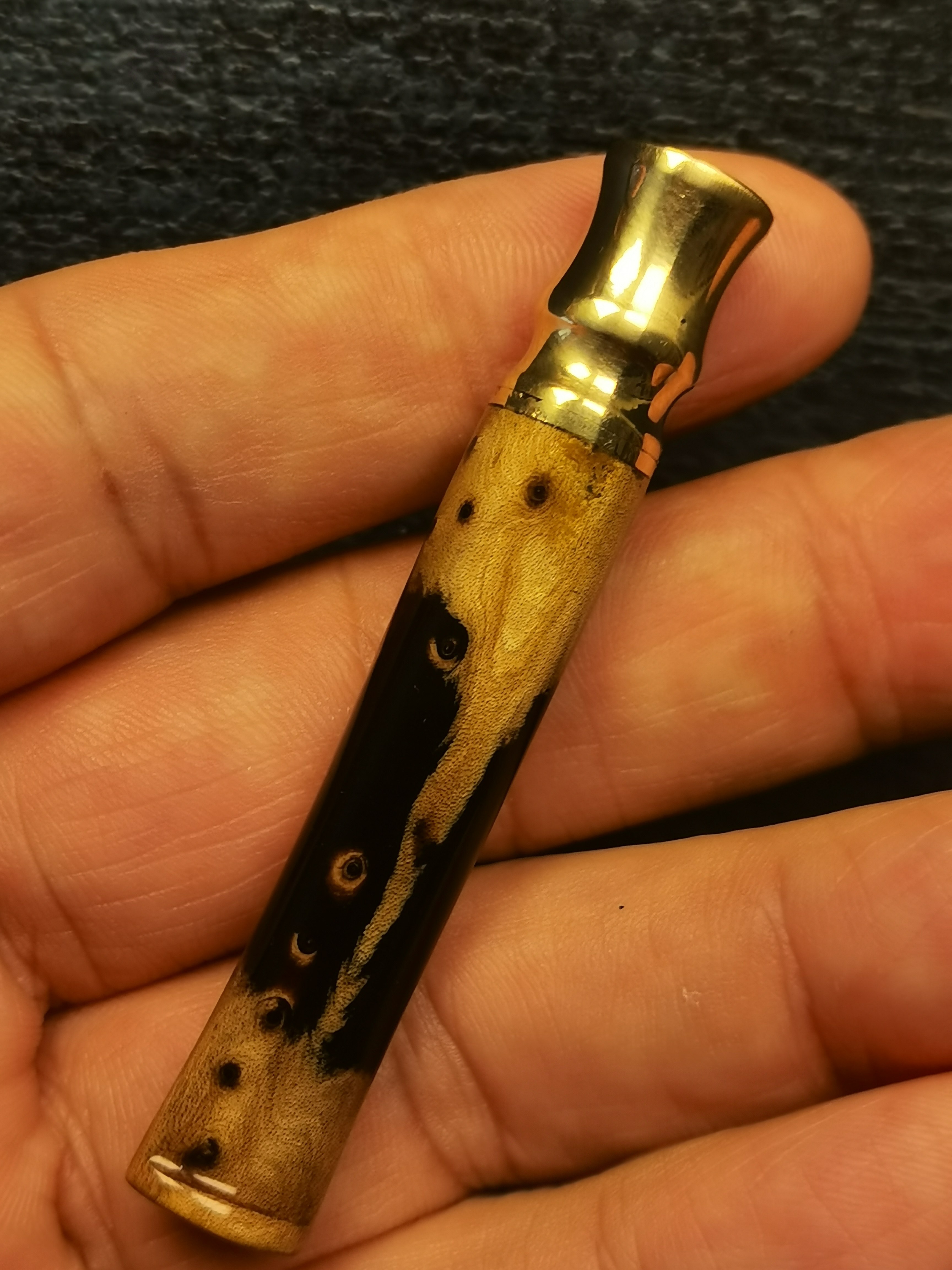 天然海柳血柳烟嘴粗中细一体三用无需加转换头长63直径10编号E226