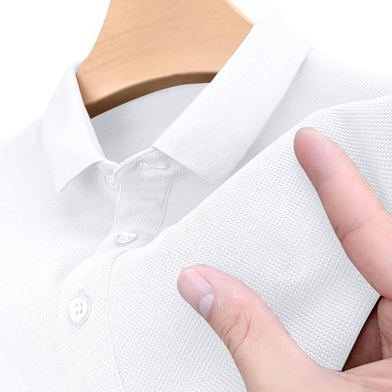 MENS LAPEL POLO SHIRT WORN BY CLEARANCE AND LEAKAGE BUSINESS PLUS SIZE DIRT RESISTANT AND WEARABLE SHORT-SLEEVED T-SHIRT AS A BASE
