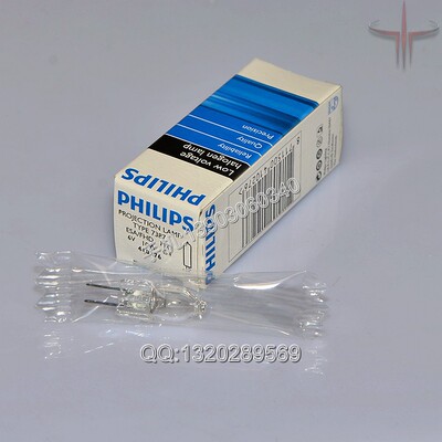 飞利浦PHILIPS 7387 6V10W显微镜灯泡 光谱仪分光光度计卤素灯珠