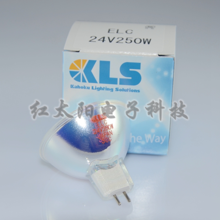电影胶片机/幻灯机/投影仪专用灯泡KLS ELC 24V250W高亮冷白光