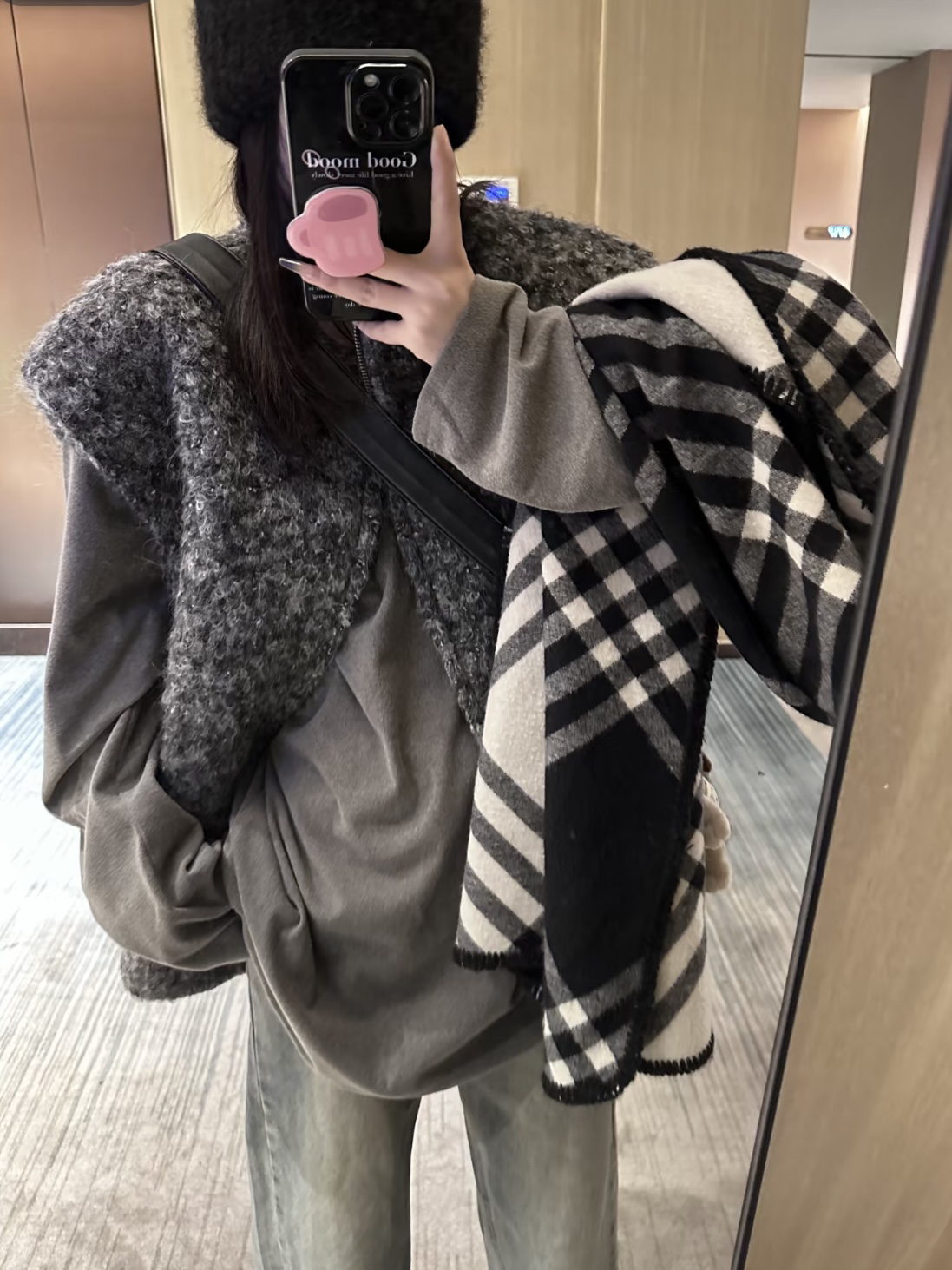 糯糯唧唧 舒适度max 宽松圆领长袖德绒打底衫T恤 百搭叠穿上衣