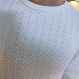 秋冬社会小伙圆领针织套头毛线衣男潮A343-MY82-P68控88白，男装针织衫/毛衣，电商A343