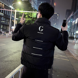 冬季社会小伙棉衣男外套修身保暖棉服 黄1 A343-CF59-P118图片