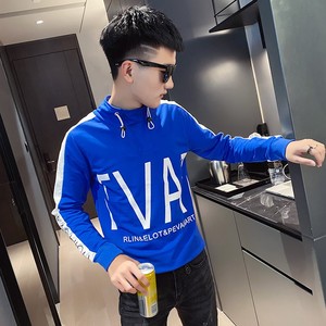 秋季社会精神小伙修身ins卫衣潮流男 A343-WY51 蓝图片