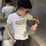 2021夏季新款小码短袖T恤衫社会小伙半袖A343-TX55-P38（白），男装T恤，电商A343
