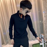 2021秋装社会小伙修身套头卫衣男生卫衣A343-WY31，男装卫衣，电商A343
