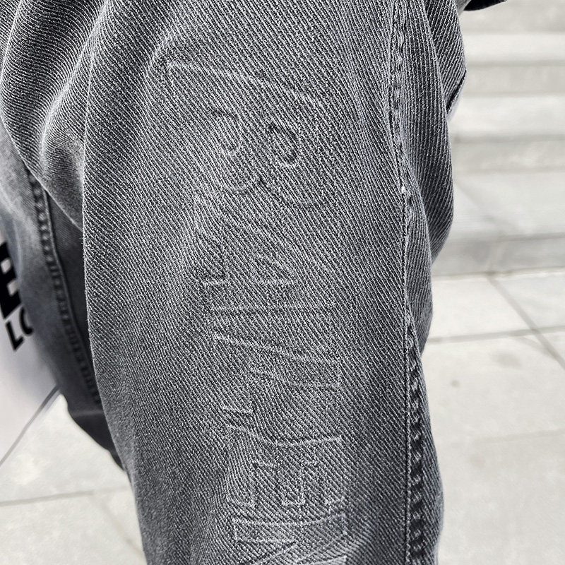 春装牛仔裤男百搭社会精神小伙痞帅小脚裤1A346-CK48-P85控118,男装牛仔裤,电商A343