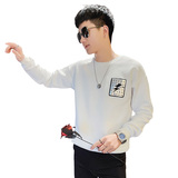 WY88秋装社会精神小伙修身卫衣男套头衫黑，男装卫衣，电商A343