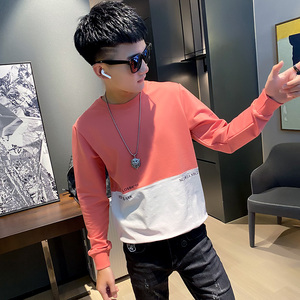 秋季社会精神小伙圆领ins卫衣潮流男 A343-WY47-P65 控85 粉图片
