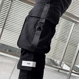 春装社会小伙潮流工装裤休闲束脚长裤黑1A343-CK41-P68控98，男装休闲裤，电商A343
