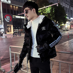 社会小伙连帽加厚保暖棉服男潮皮棉袄 A343-CF46-P138 控178 黑图片