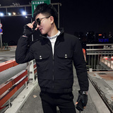 冬季社会小伙修身ins棉衣男棉服外套A343-CF42-P120控145黑1，男装棉衣，电商A343