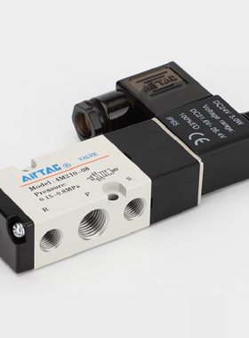 AIRTAC  VALVE气动阀MODEL 4M210-08电磁换向阀AC220V DC24V