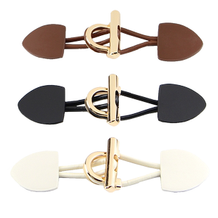 金属皮扣牛角扣子纽扣辅料皮对扣呢子大衣扣配件外套扣衣服装饰扣