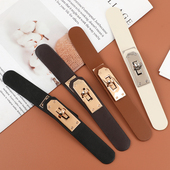 金属皮对扣大衣扣子女羊绒搭扣皮扣皮草风衣纽扣外套纽扣装 饰衣领